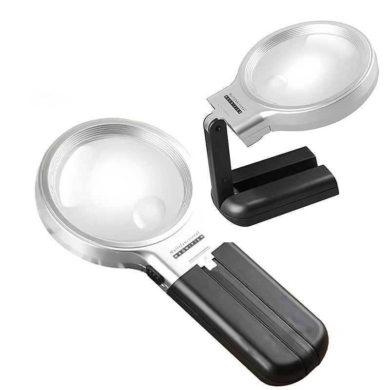 Handheld Magnifier Two way Magnifying Mirror Foldable