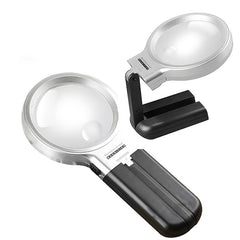 Handheld Magnifier Two way Magnifying Mirror Foldable