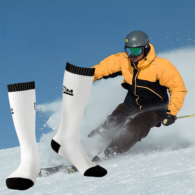 Men's Mid Crew Sport Socks Non Slip Wool Blend Breathable Athletic Socks