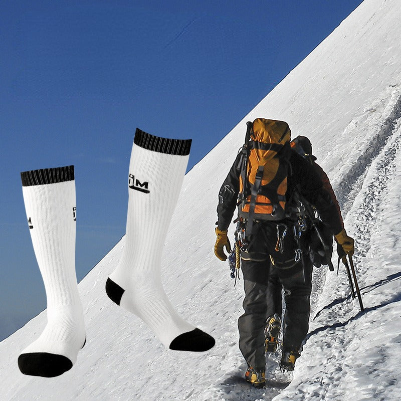 Men's Mid Crew Sport Socks Non Slip Wool Blend Breathable Athletic Socks