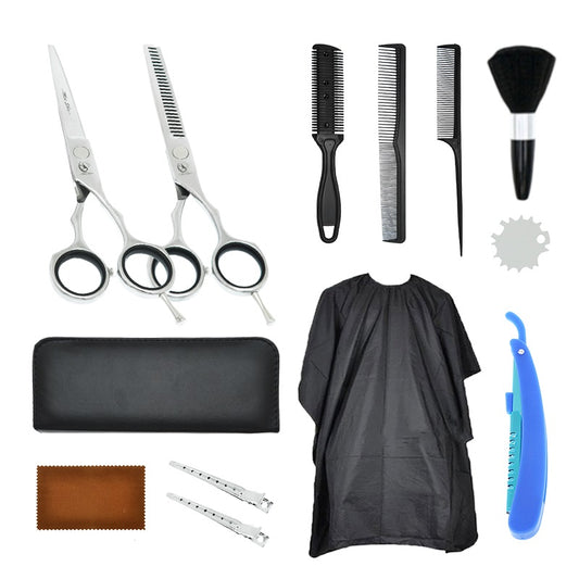13Pcs Set Hairdressing Scissors Salon Hair Cutting Thinning Shears Tools