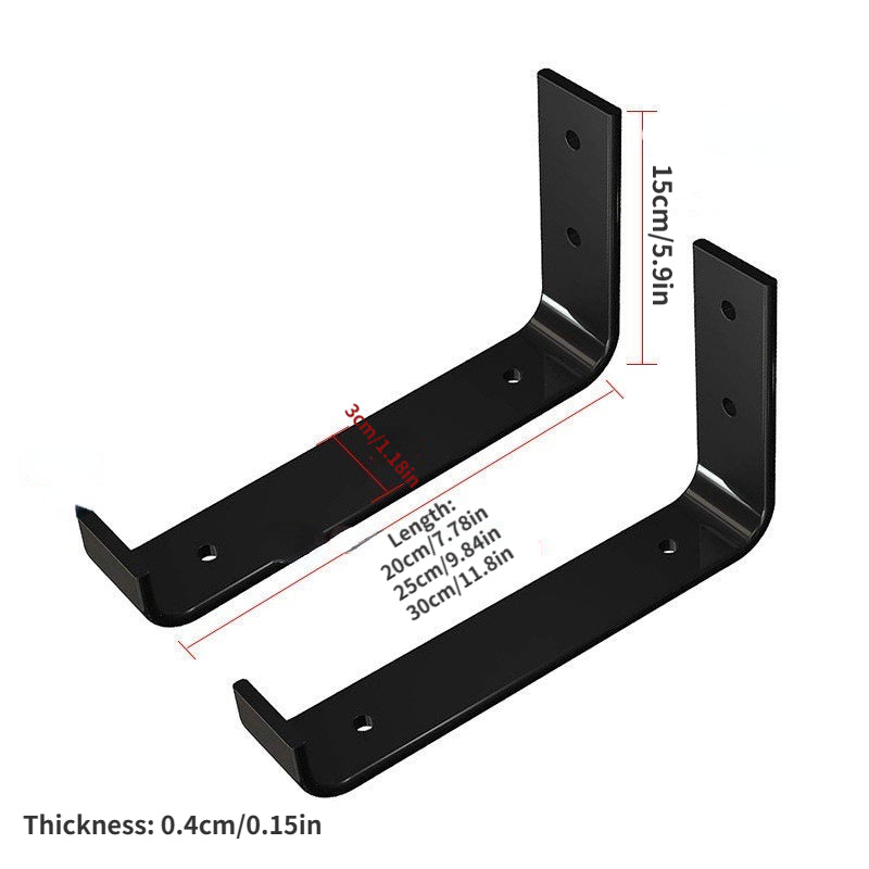 Iron Wall Triangle Bracket Wall Rack Divider Shelf Holder