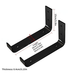 Iron Wall Triangle Bracket Wall Rack Divider Shelf Holder