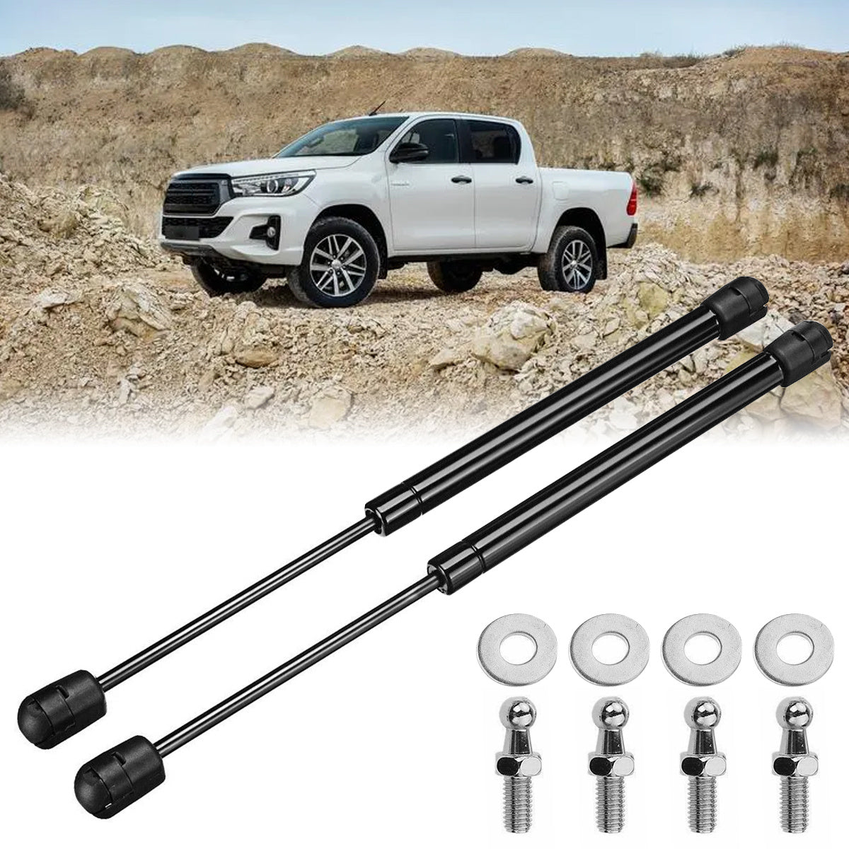 2packs 160N Gas Struts Stainless Steel Lift Support 12.8inch Gas Prop Spring