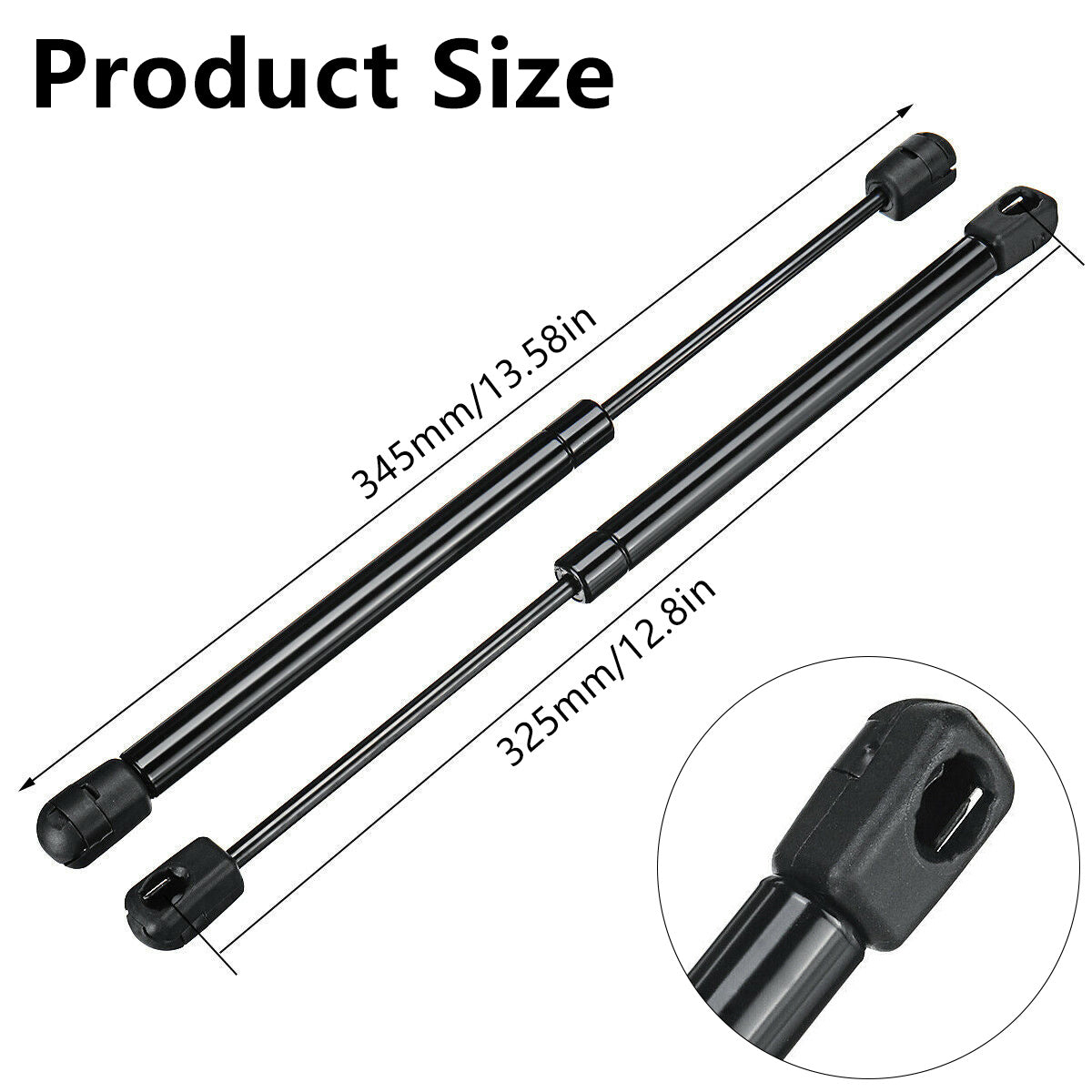 2packs 160N Gas Struts Stainless Steel Lift Support 12.8inch Gas Prop Spring