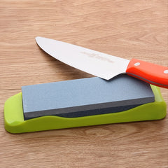 Double Sided Whetstone for Knives Non Slip Base