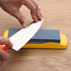 Double Sided Whetstone for Knives Non Slip Base