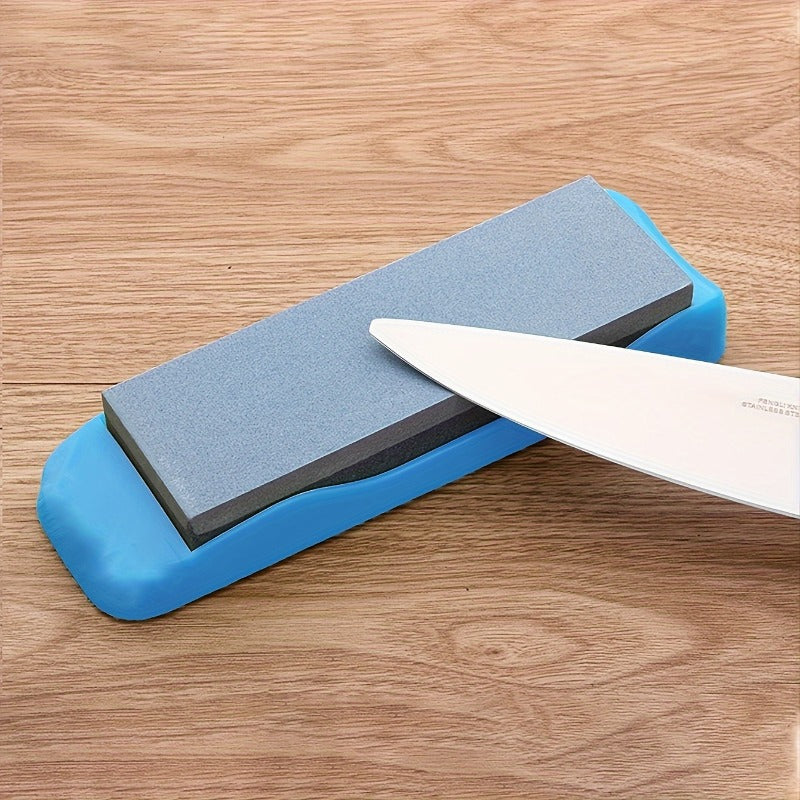 Double Sided Whetstone for Knives Non Slip Base