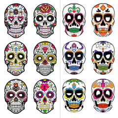6pcs Mexican Of The Dead DIY Paper Skull Masks