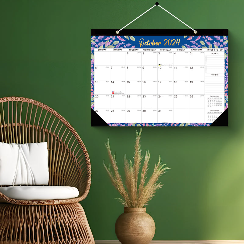 18-Month Wall & Desktop Minimalist Calendar Set