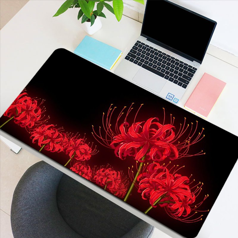 Seashore Flower Desk Mat Gaming Mouse Pad Office Keyboard Pad