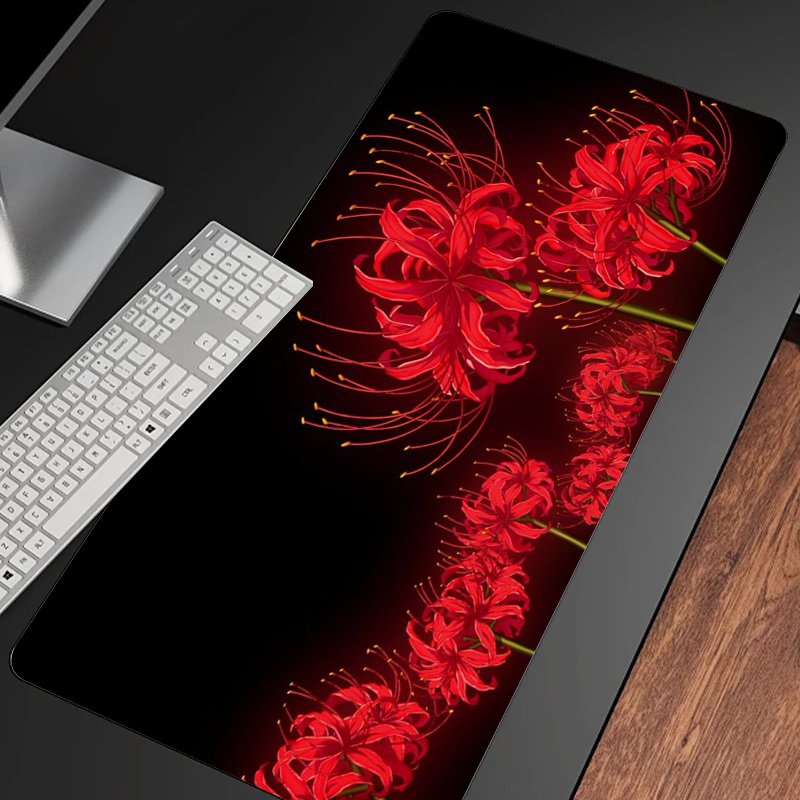 Seashore Flower Desk Mat Gaming Mouse Pad Office Keyboard Pad