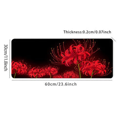 Seashore Flower Desk Mat Gaming Mouse Pad Office Keyboard Pad