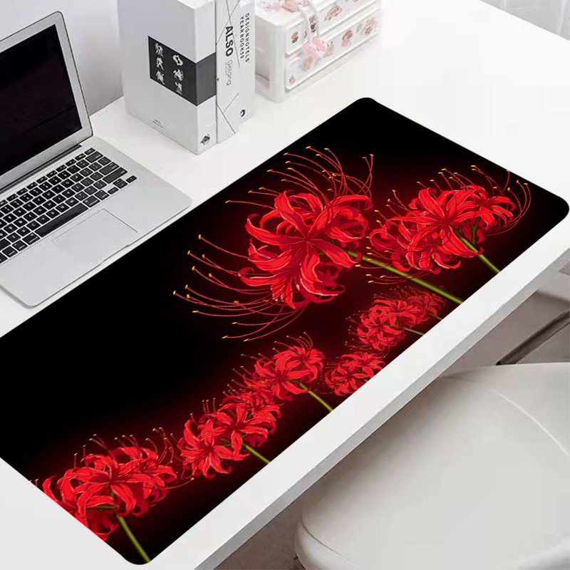 Seashore Flower Desk Mat Gaming Mouse Pad Office Keyboard Pad