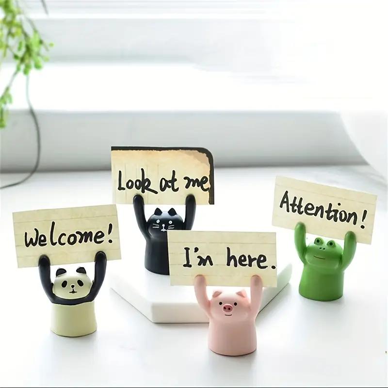 Japanese Cartoon Card Lifting Animal Sticky Note Clip