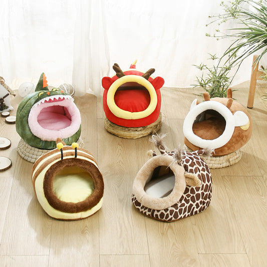 Warm Big Hamster Nest Bed Cube House Habitat Lightweight Durable Portable Mat