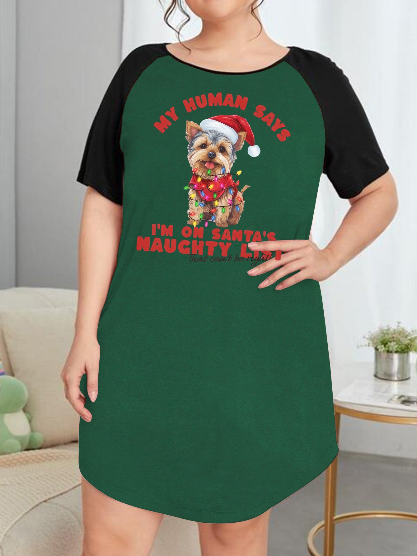  Christmas Nightdress Women's Tee Sleep Dress