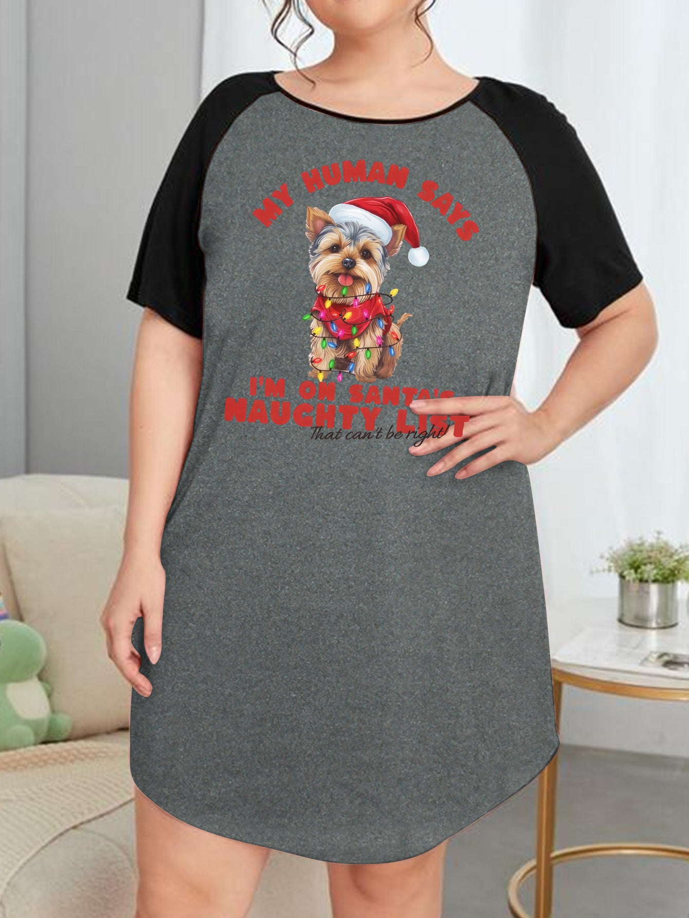  Christmas Nightdress Women's Tee Sleep Dress