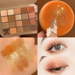 Golden Brown Pumpkin Tone Eyeshadow Palette Contouring & Brightening
