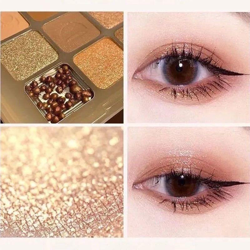 Golden Brown Pumpkin Tone Eyeshadow Palette Contouring & Brightening