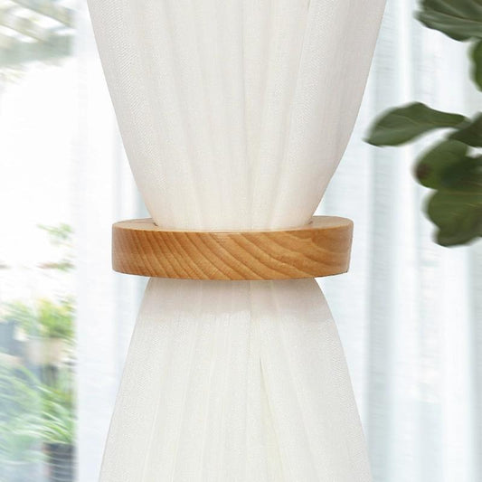 Wooden Curtain Tieback Magnetic Buckle Rotatable Holdback