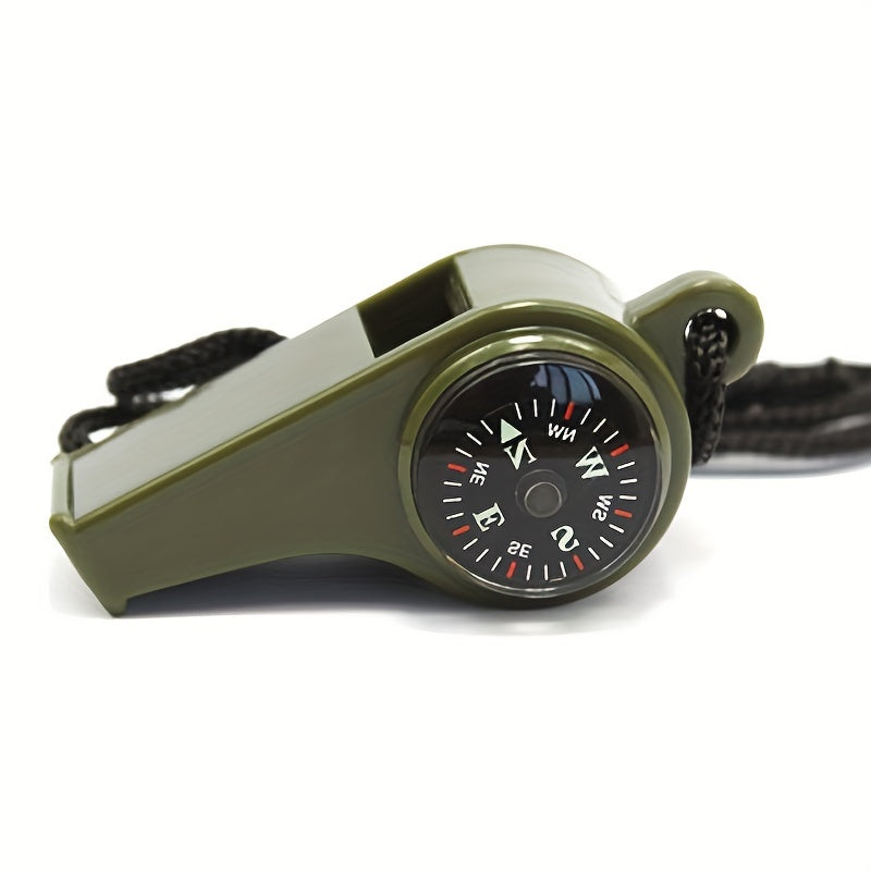 3-in-1 Survival Whistle Compass Thermometer