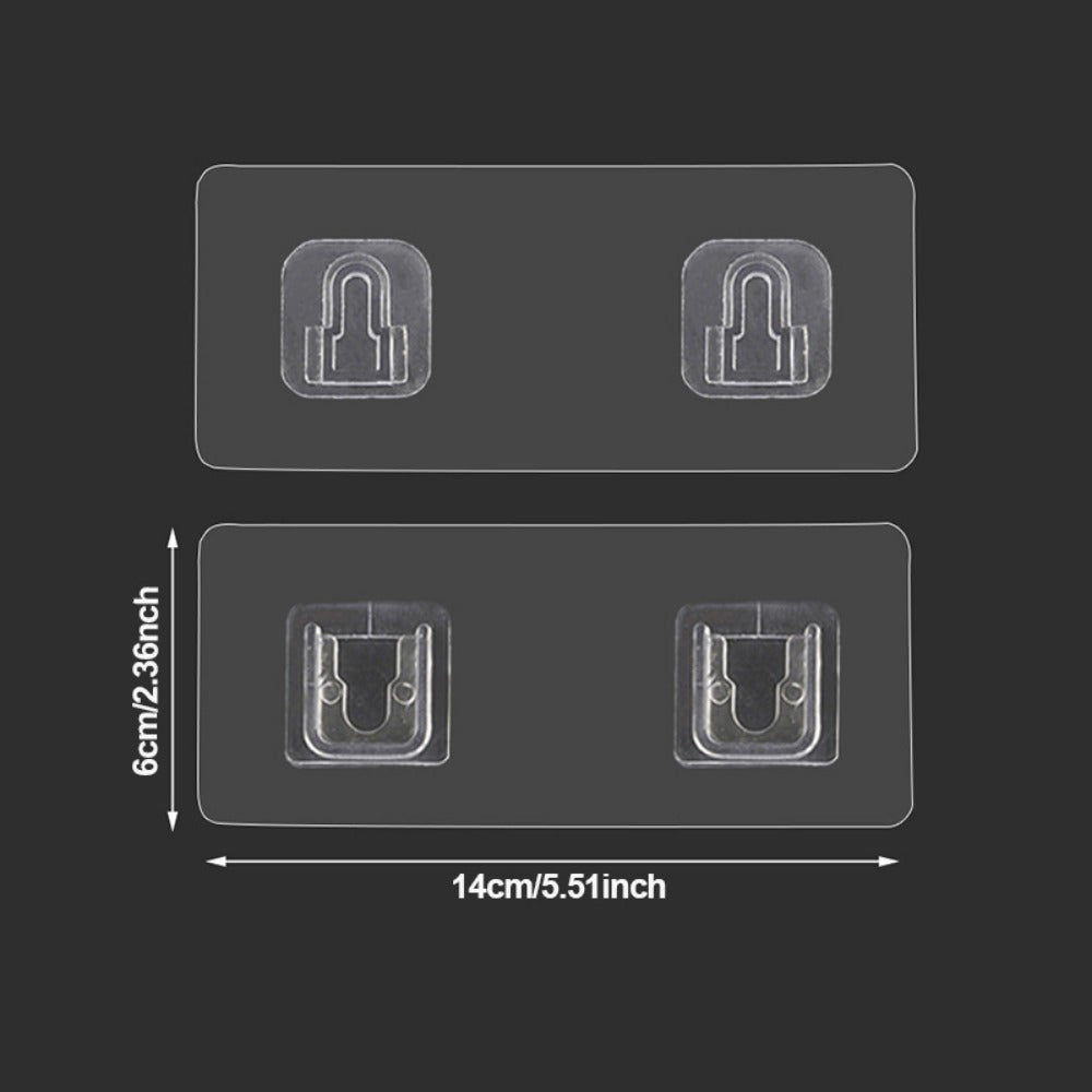 2pcs Purpose Hooks Bathroom Storage Shelf Wall Mounted Home Accessories