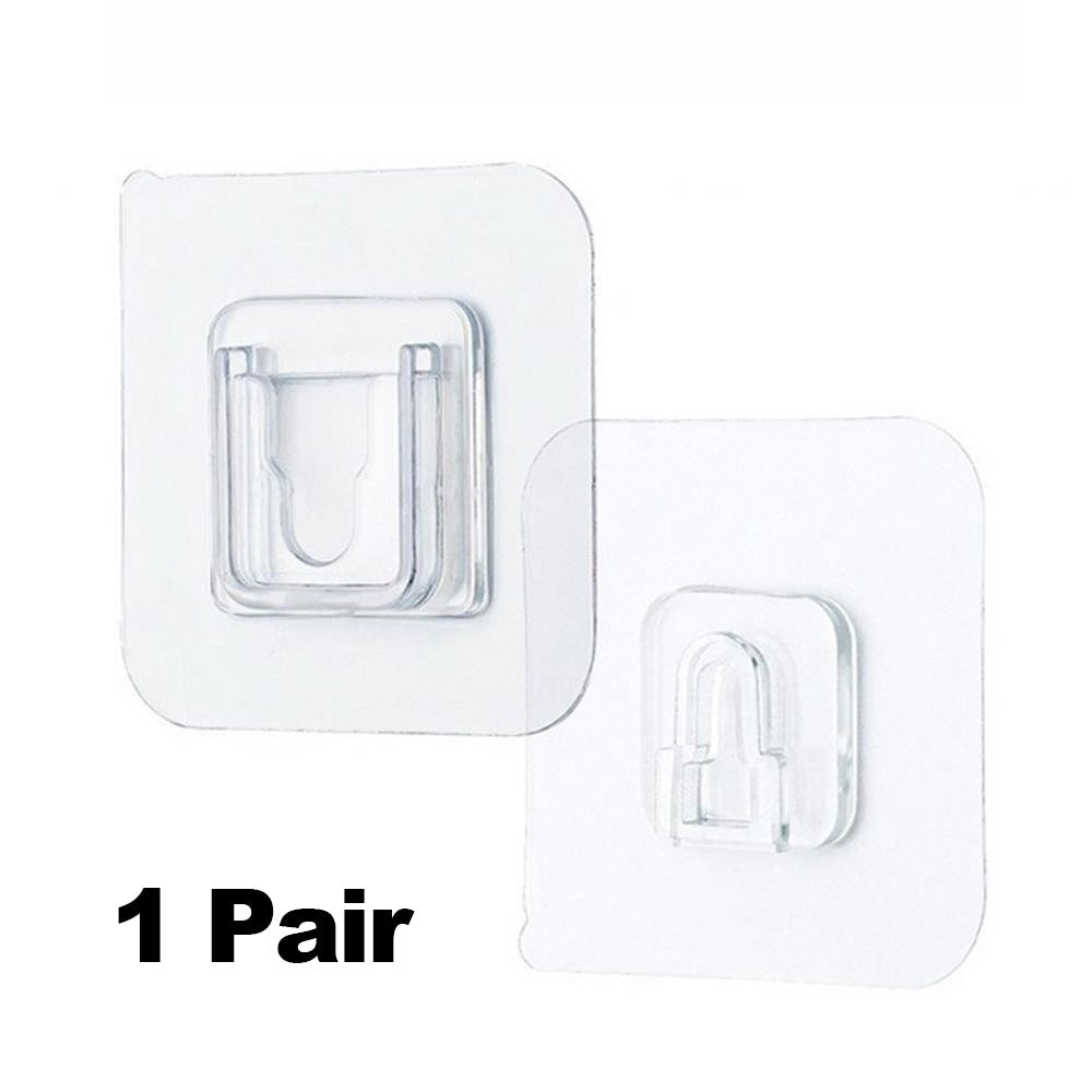 2pcs Purpose Hooks Bathroom Storage Shelf Wall Mounted Home Accessories