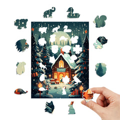 Christmas Special Shaped Animal Puzzle for Adults - Educational Toy