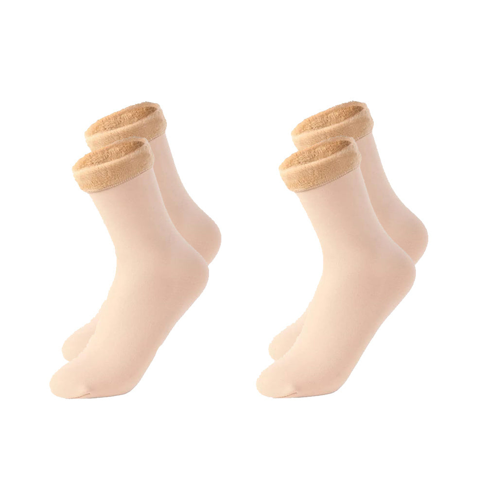 Plush Lined Mid Tube Socks Women's Stockings