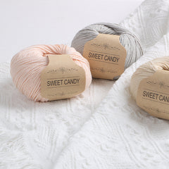 100m Colored Organic Cotton Yarn 50g