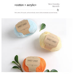 100m Colored Organic Cotton Yarn 50g