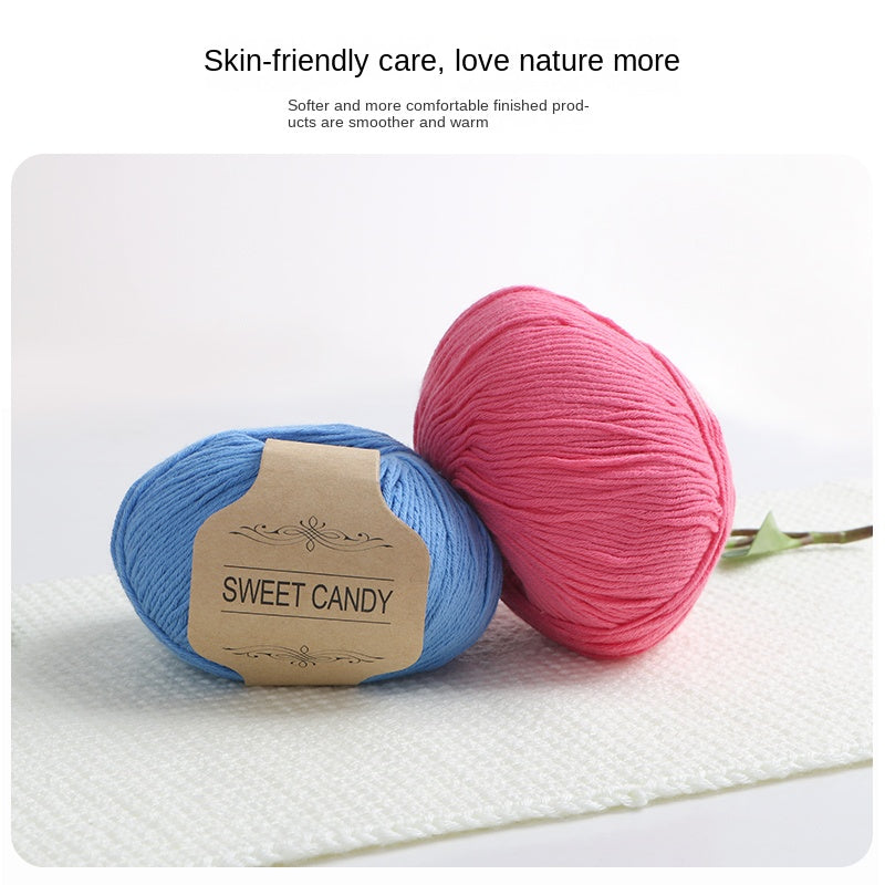 100m Colored Organic Cotton Yarn 50g