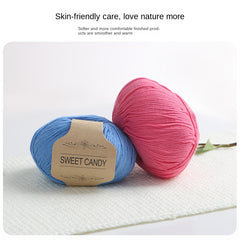100m Colored Organic Cotton Yarn 50g
