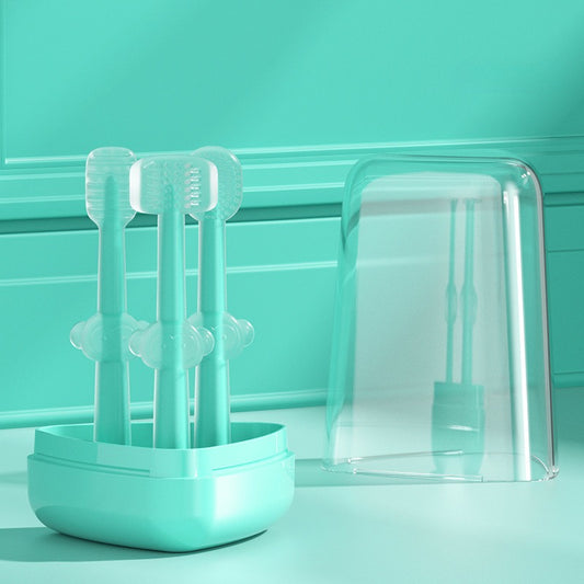 3pcs Silicone Toothbrush Set for Dogs Cats Dental Care