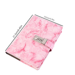 Vintage Password Book With Lock Notebook Student Diary