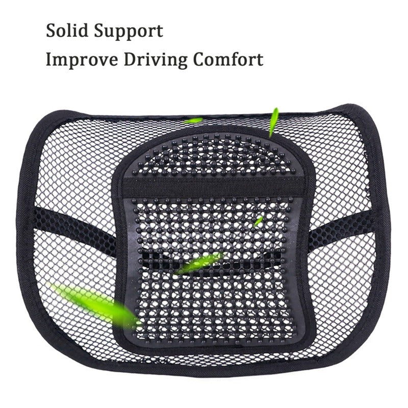 Car Lumbar Support Mesh Back Elastic Strap Mesh Back Lumbar Support
