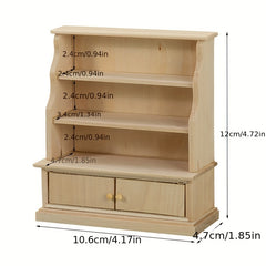 1 12 Dollhouse Bookcase Locker Storage Cabinet Rack Furniture DecorToy
