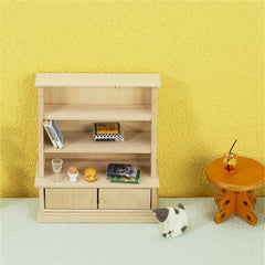 1 12 Dollhouse Bookcase Locker Storage Cabinet Rack Furniture DecorToy
