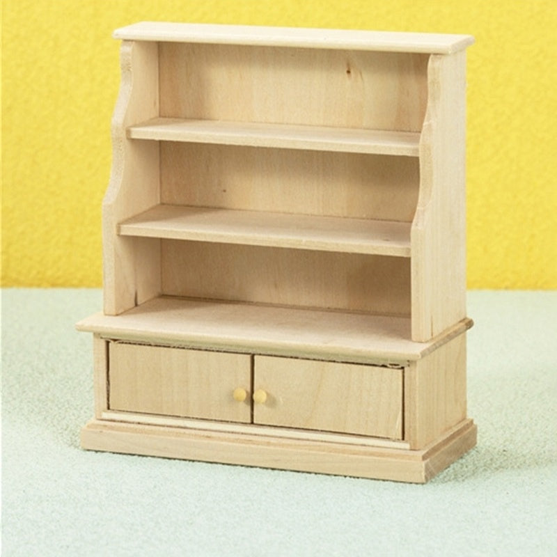 1 12 Dollhouse Bookcase Locker Storage Cabinet Rack Furniture DecorToy