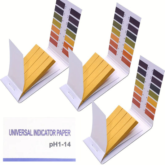 3 Packs PH 1-14 Test Paper Extensive Litmus Test Paper 240pcs with Storage Case