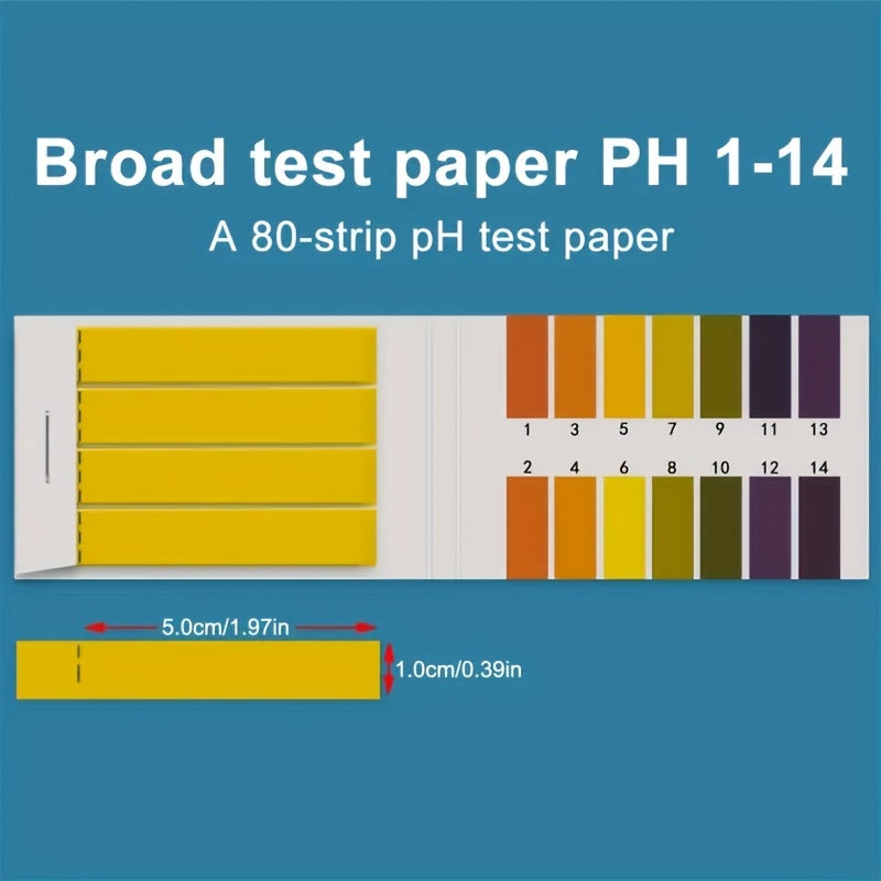 3 Packs PH 1-14 Test Paper Extensive Litmus Test Paper 240pcs with Storage Case