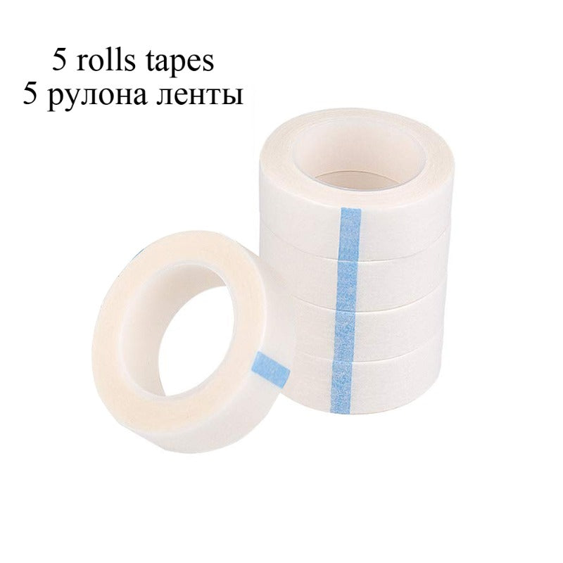 5Pcs Med Paper Tapes Eyelash Extension Lint Tape False Lashes Patch