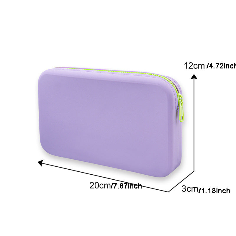 Silicone Cosmetic Storage Bag Large Capacity Travel Makeup Brush Holder