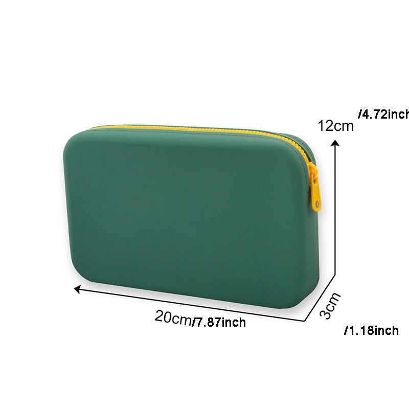 Silicone Cosmetic Storage Bag Large Capacity Travel Makeup Brush Holder