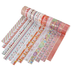12 Rolls Box Washi Tape Set Decorative Masking Tape For Journaling DIY Crafts