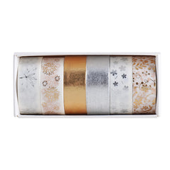 6 Rolls Washi Tape Set for Journaling Crafts Scrapbooking