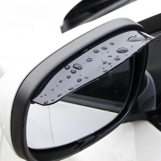 2pcs Car Rearview Mirror Rain Shield Rain Brow Reverse Reflector