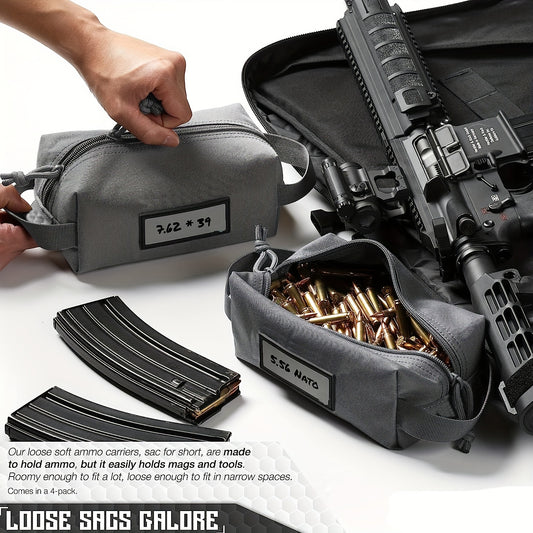 Multi-Use Name Tag Ammo Storage Bag for Outdoors