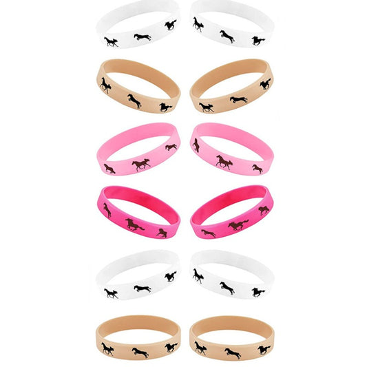 Horse Party Bracelet Derby Horse Rubber Wristband Silicone Bangle